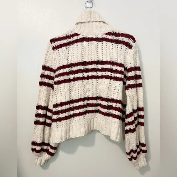 A.L.C. Zaira Striped Turtleneck Sweater Mohair Blend size XS - Picture 3 of 8